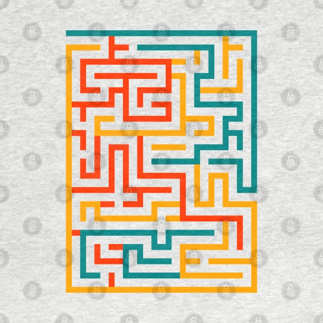 Maze geometric lines by Tuye Project